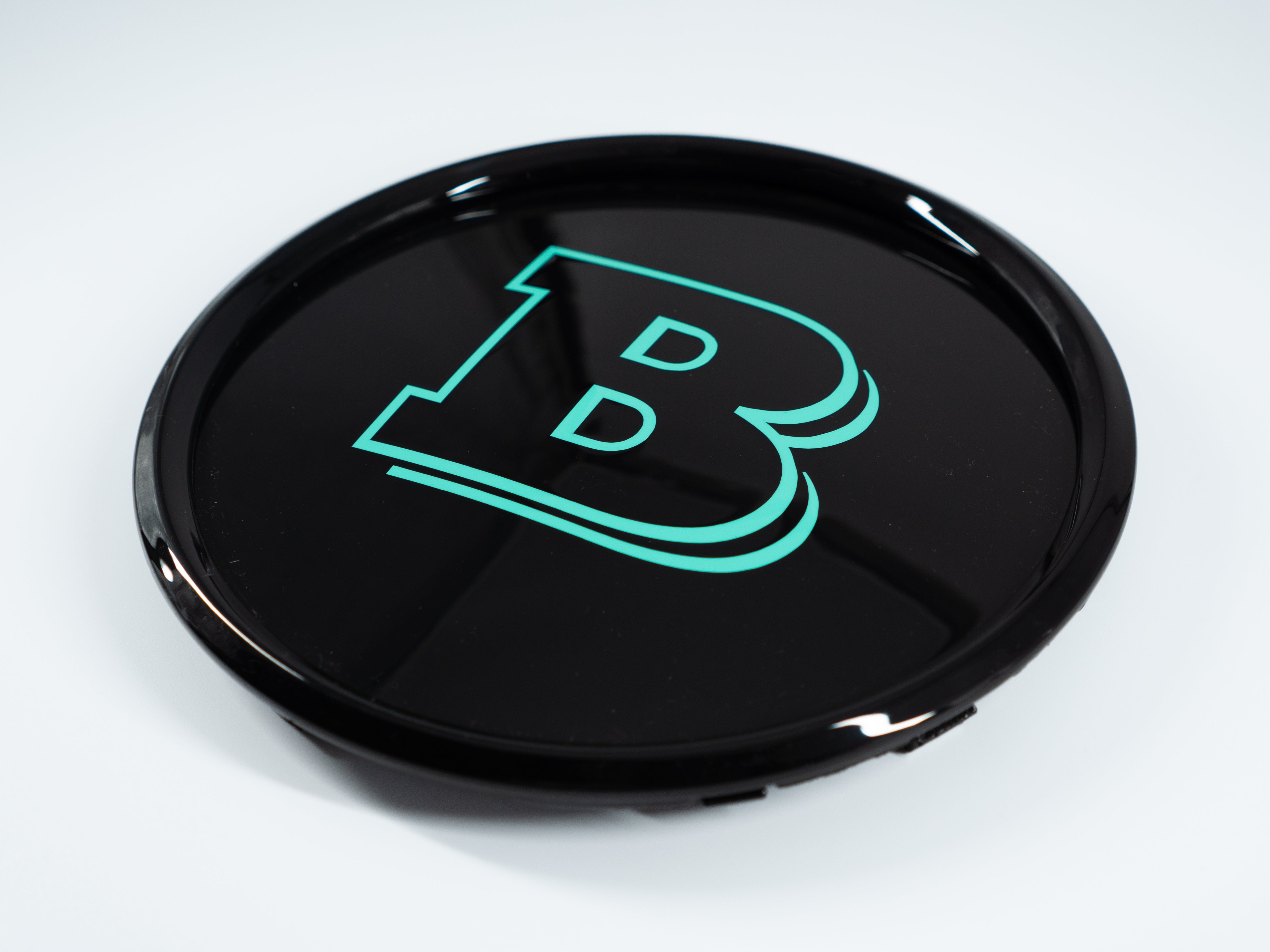 Tiffany blue front grille emblem with Brabus logo for Mercedes-Benz W463A - Custom Class