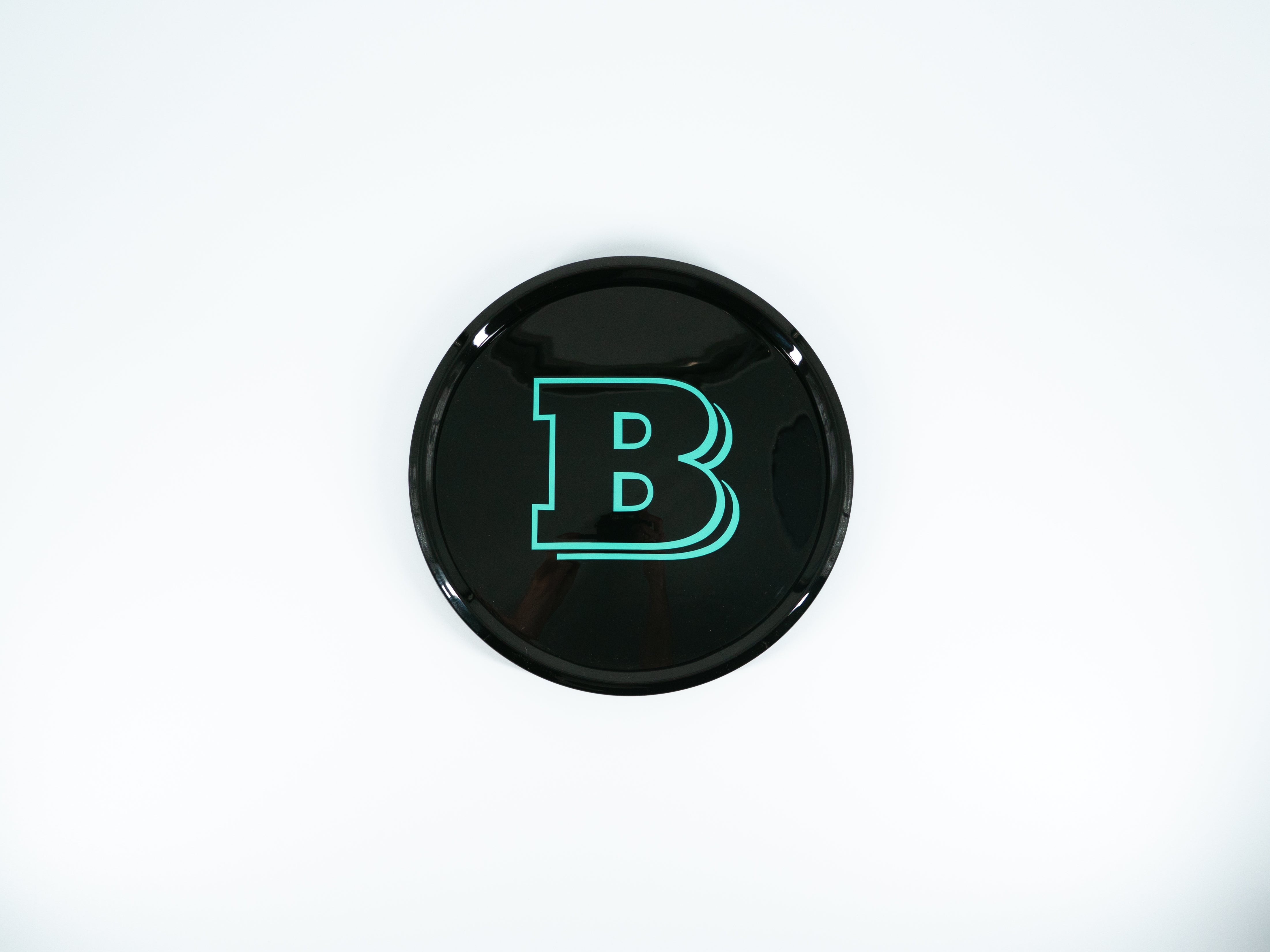 Tiffany blue front grille emblem with Brabus logo for Mercedes-Benz W463A - Custom Class