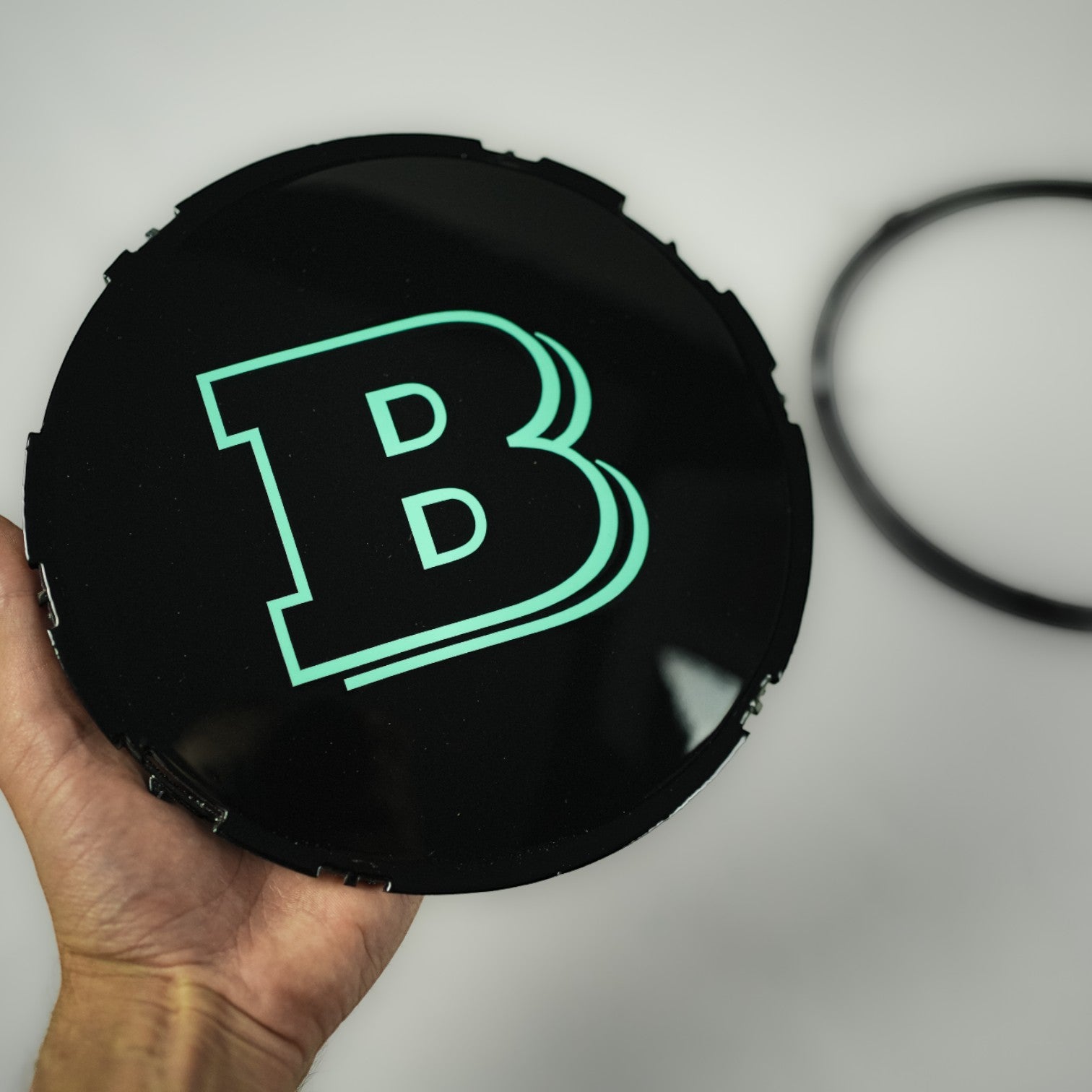 Tiffany blue front grille emblem with Brabus logo for Mercedes-Benz W465 2025+ - Custom Class