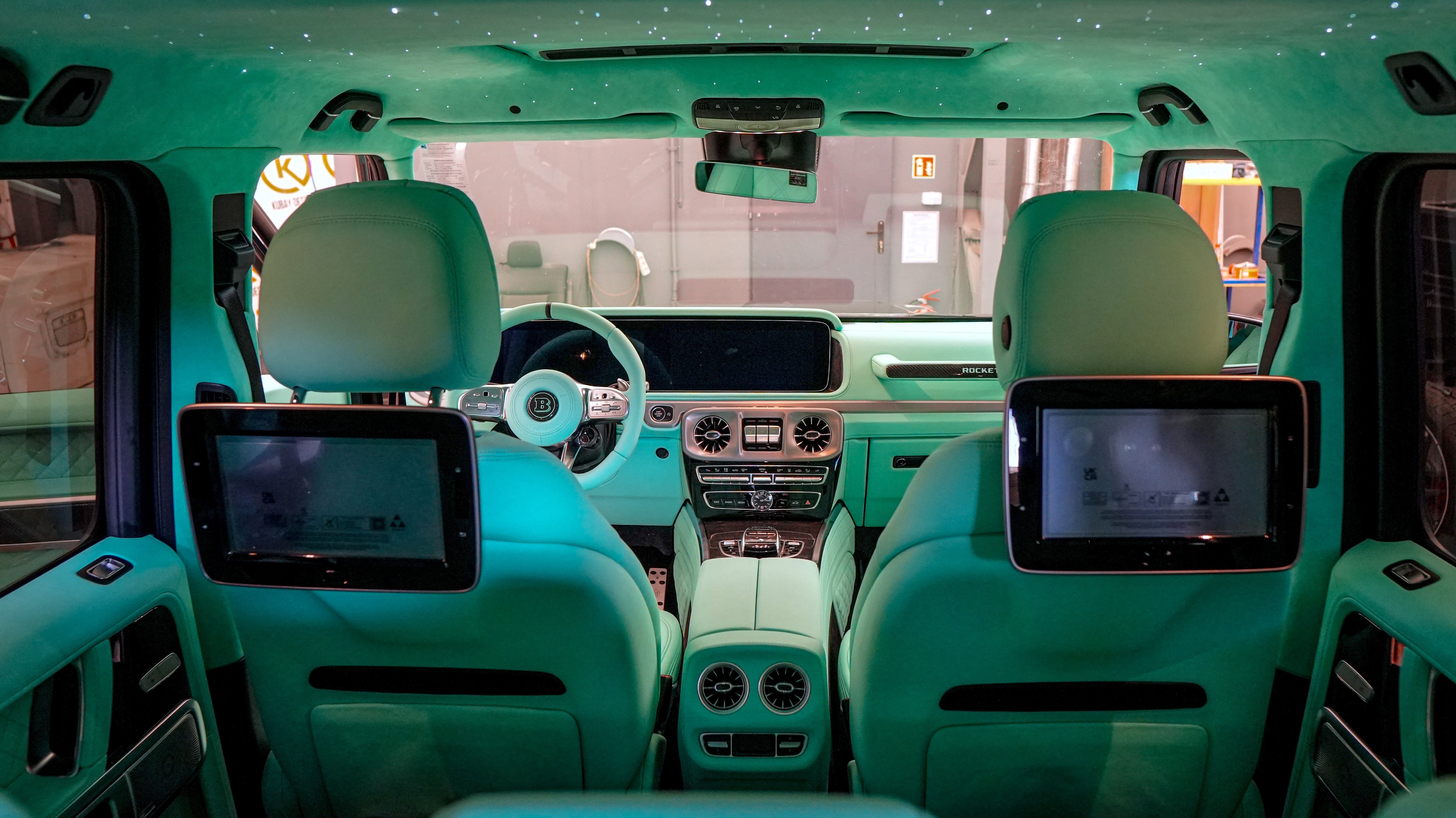 Tiffany blue interior upholstery trim remanufacture Mercedes Benz W463A G-Class G-Wagon - Custom Class
