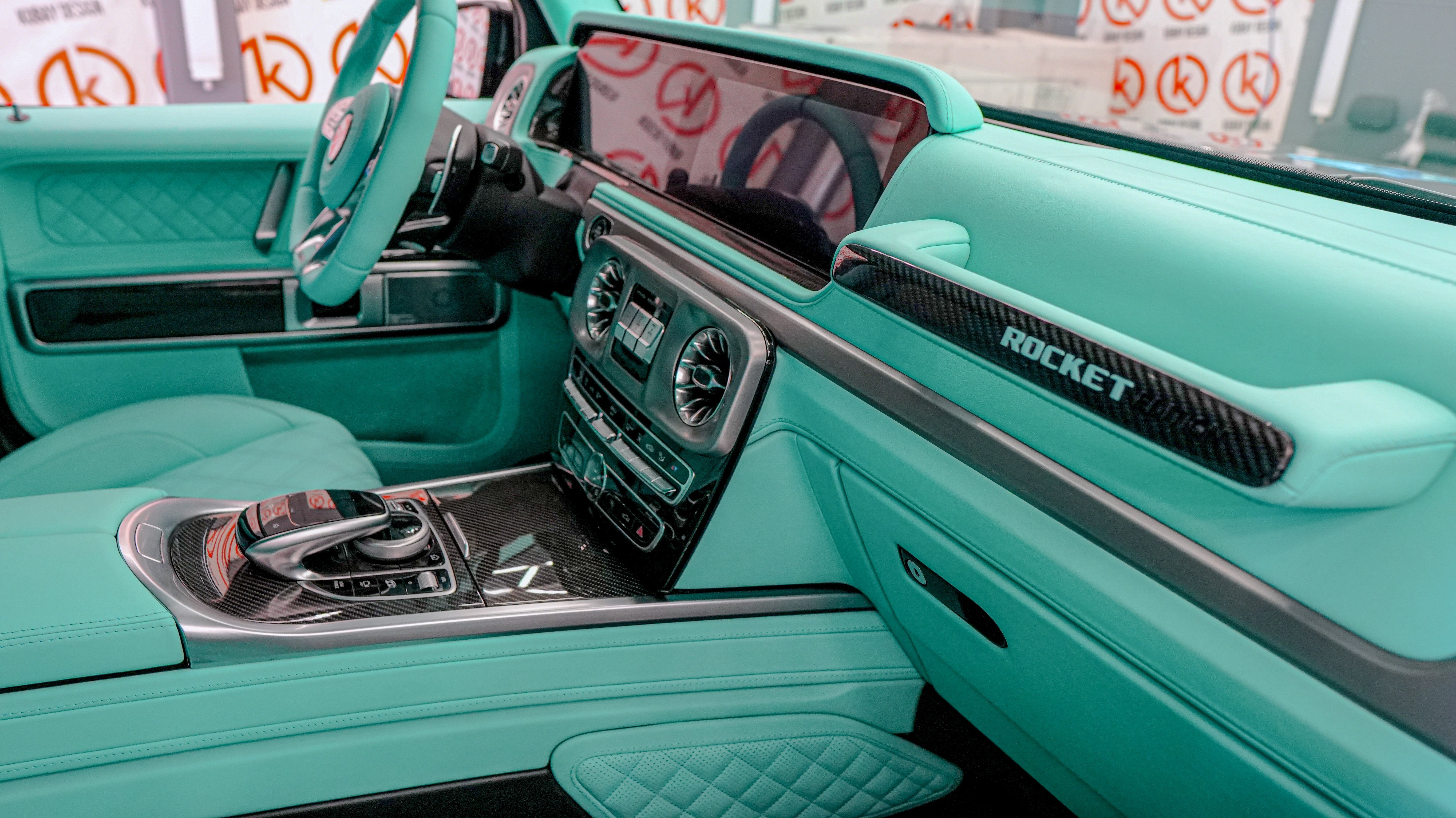 Tiffany blue interior upholstery trim remanufacture Mercedes Benz W463A G-Class G-Wagon - Custom Class