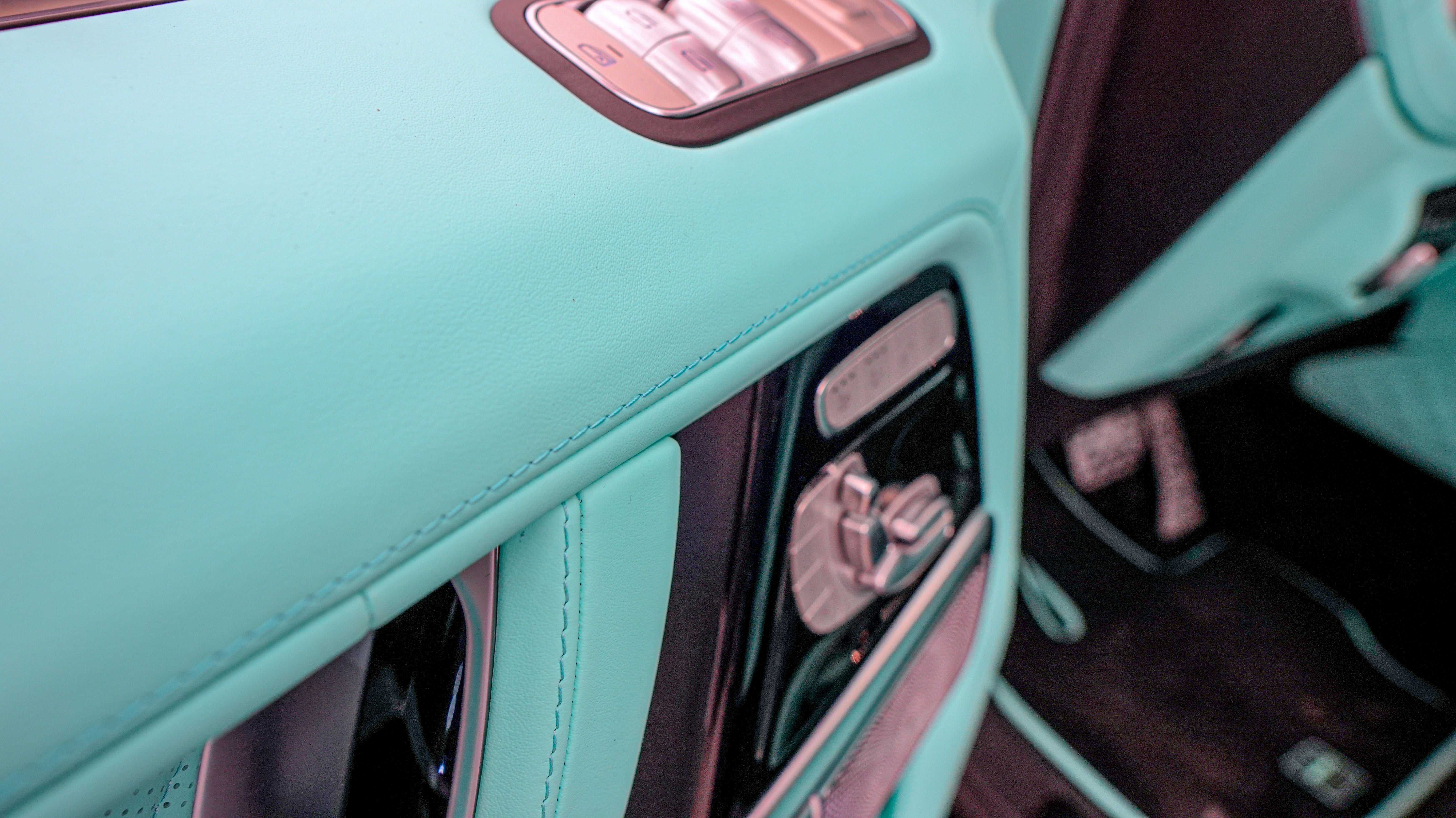 Tiffany blue interior upholstery trim remanufacture Mercedes Benz W463A G-Class G-Wagon - Custom Class