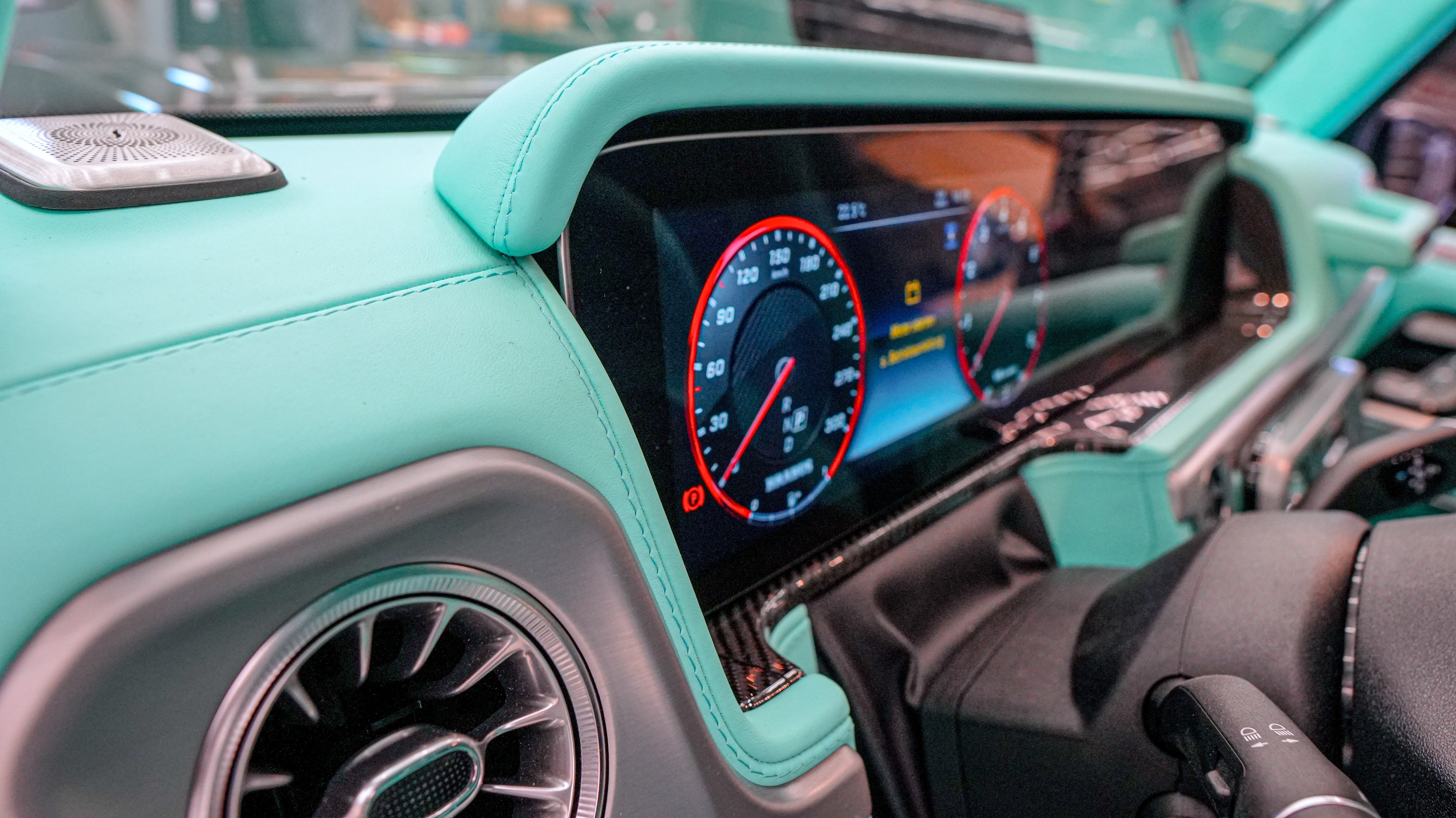 Tiffany blue interior upholstery trim remanufacture Mercedes Benz W463A G-Class G-Wagon - Custom Class