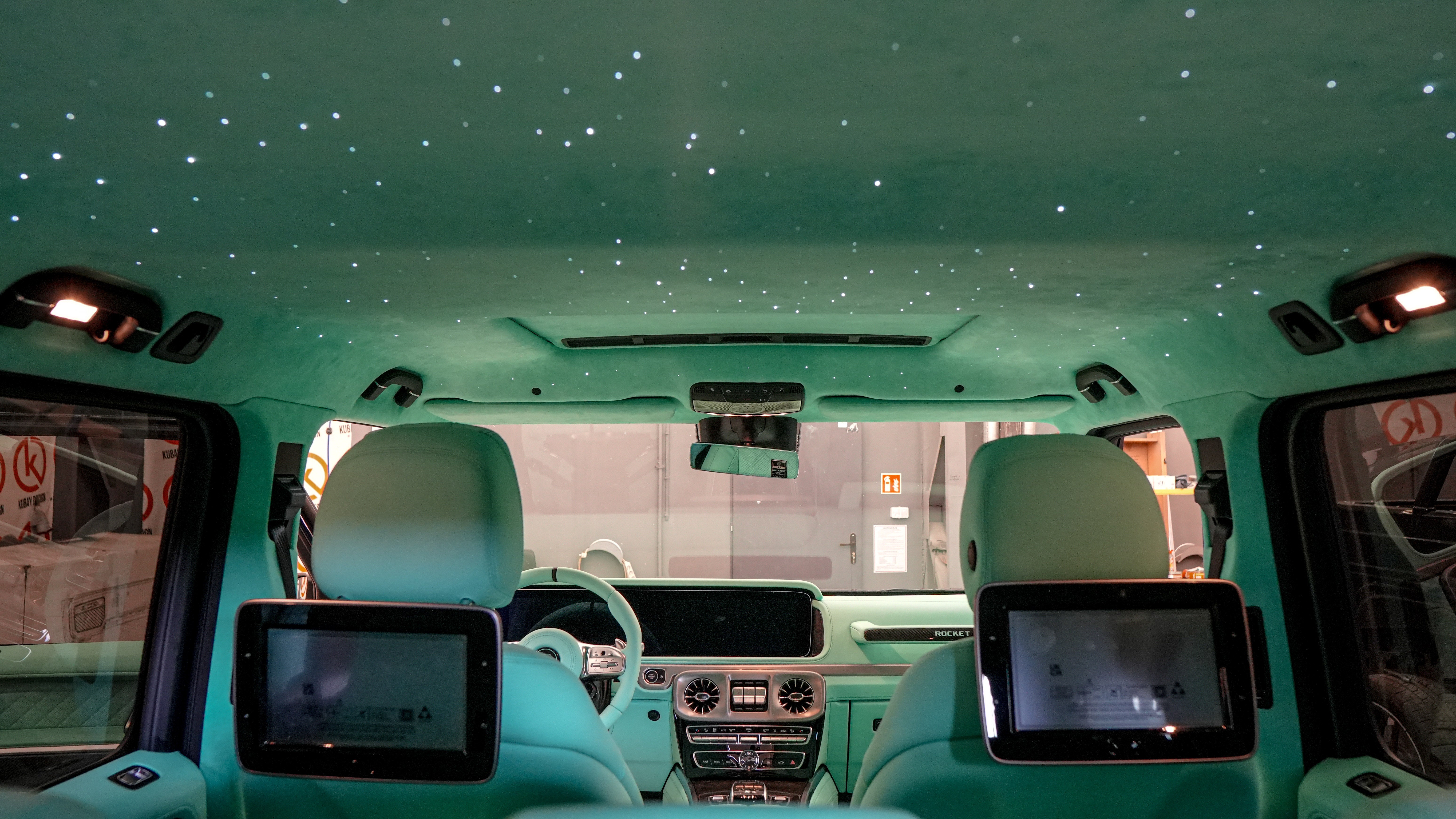 Tiffany blue interior upholstery trim remanufacture Mercedes Benz W463A G-Class G-Wagon - Custom Class