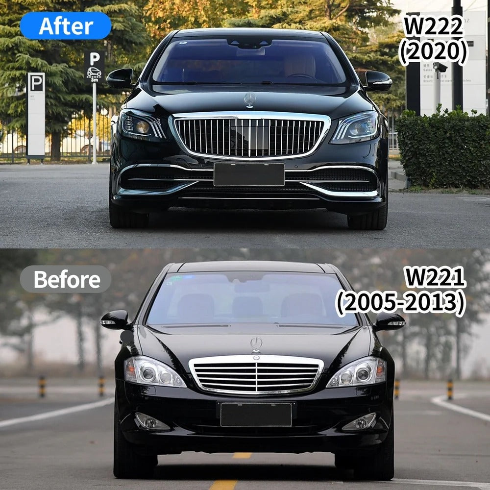 W222 Maybach Style Body Kit for Mercedes-Benz S-Class W221 2006–2013