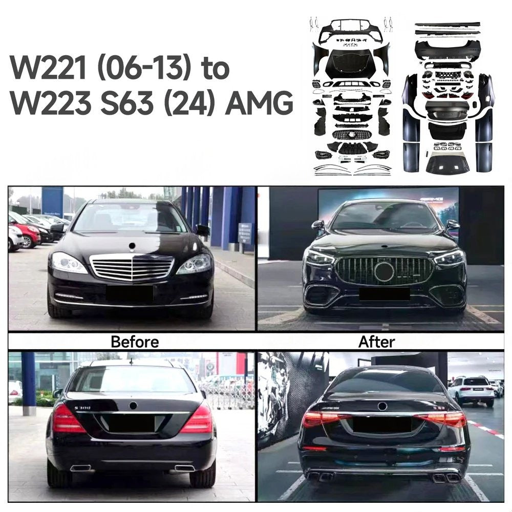 W223 Conversion Body Kit for Mercedes-Benz S-Class W221 2006–2013