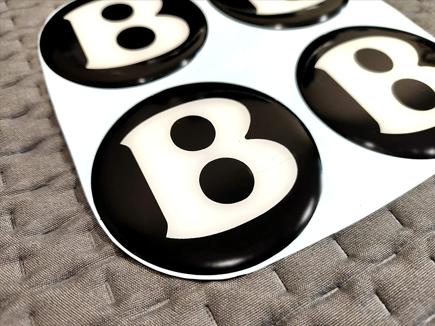 Wheel Center Caps Sticker Emblems Bentley 4pcs set