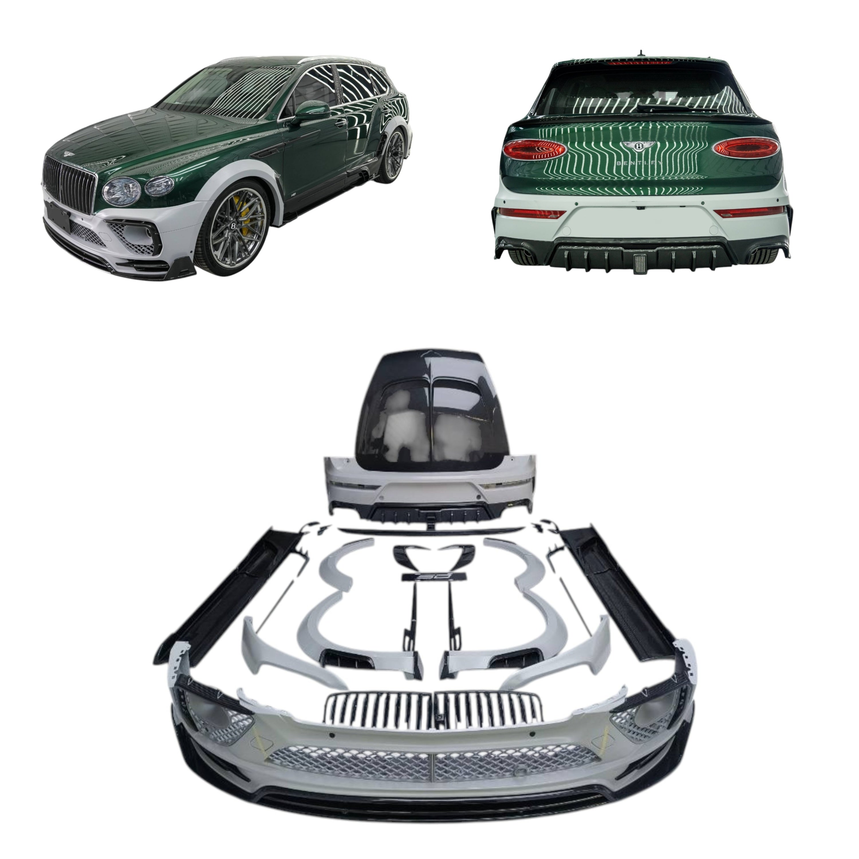 Wide Body Kit (Plastic + Carbon) for Bentley Bentayga 2020+ - Custom Class