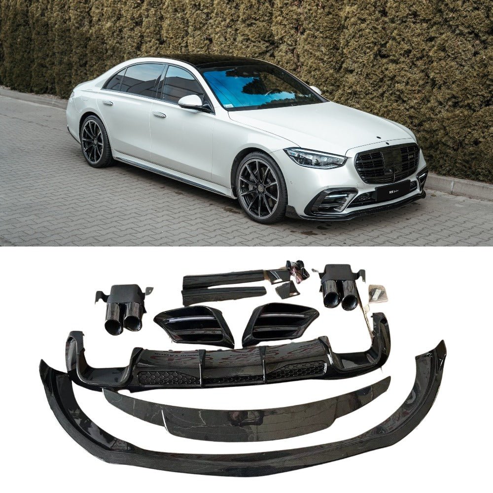 ABS Plastic Brabus Exterior Bodykit for Mercedes-Benz S-Class W223 AMG from Custom Class, high-quality ABS plastic construction for a premium finish.