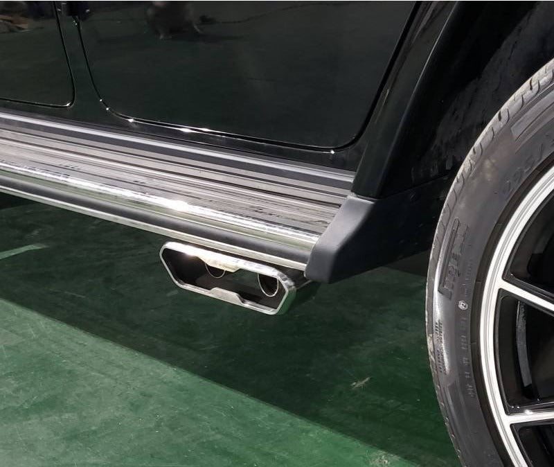 Akrapovic Full Exhaust System for Mercedes-Benz G63 AMG G500 BRABUS W463A W464 2018-2022 from Custom Class, made of premium stainless steel.