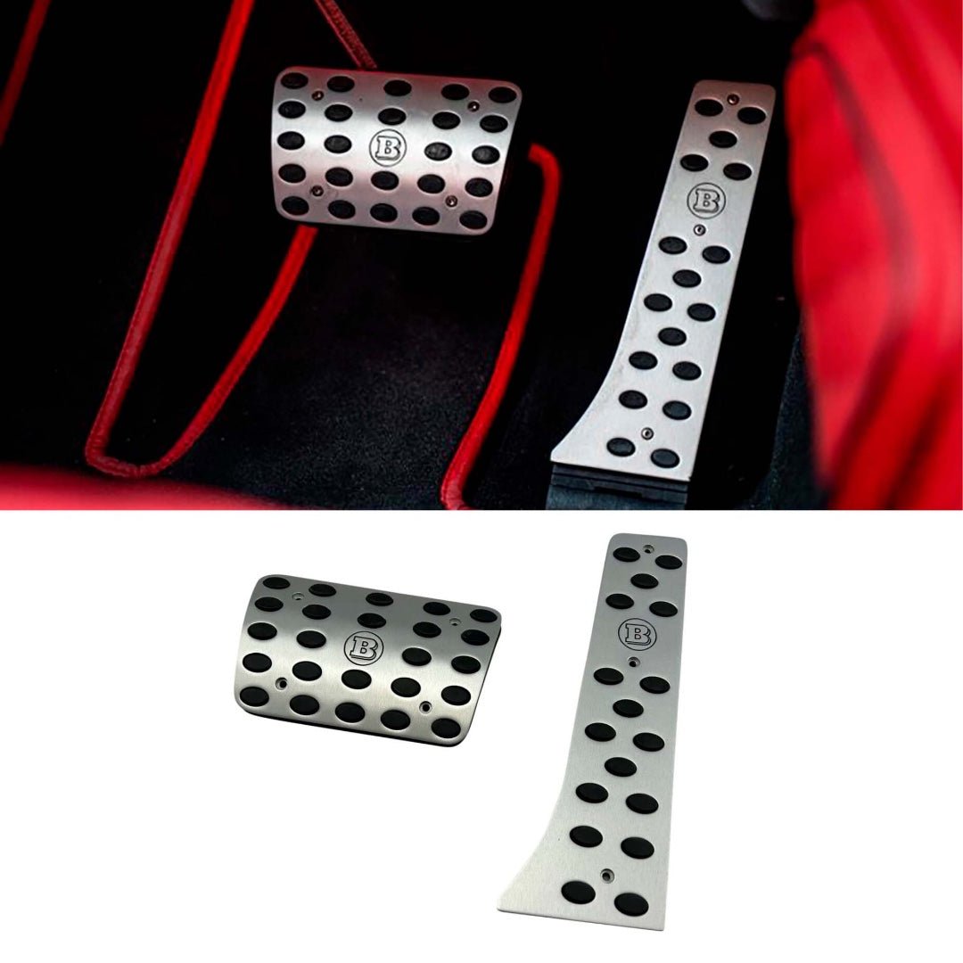 Aluminum GREY Brabus Pads Pedal Kit for Mercedes-Benz W463A W464 G-Class - Custom Class