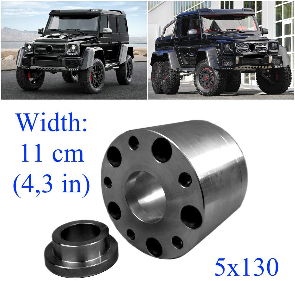 Aluminum Wheel Spacers Adapters 5x130 110x160mm 4x4 for Mercedes G Wagon W463 from Custom Class, designed for durability and performance.