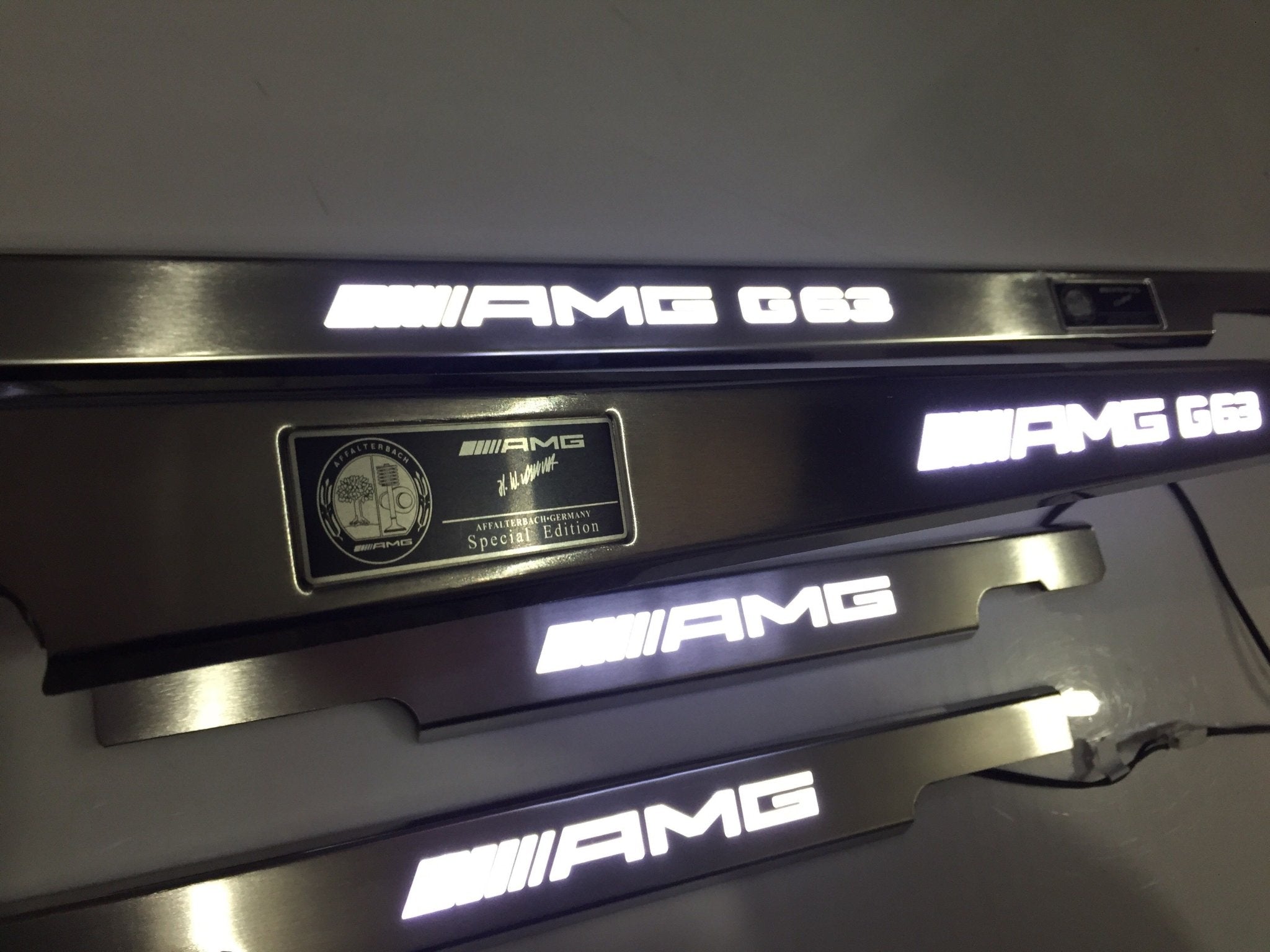 AMG G63 LED Illuminated Door Sills 4 or 5 pcs for Mercedes-Benz G-Class W463 - Custom Class