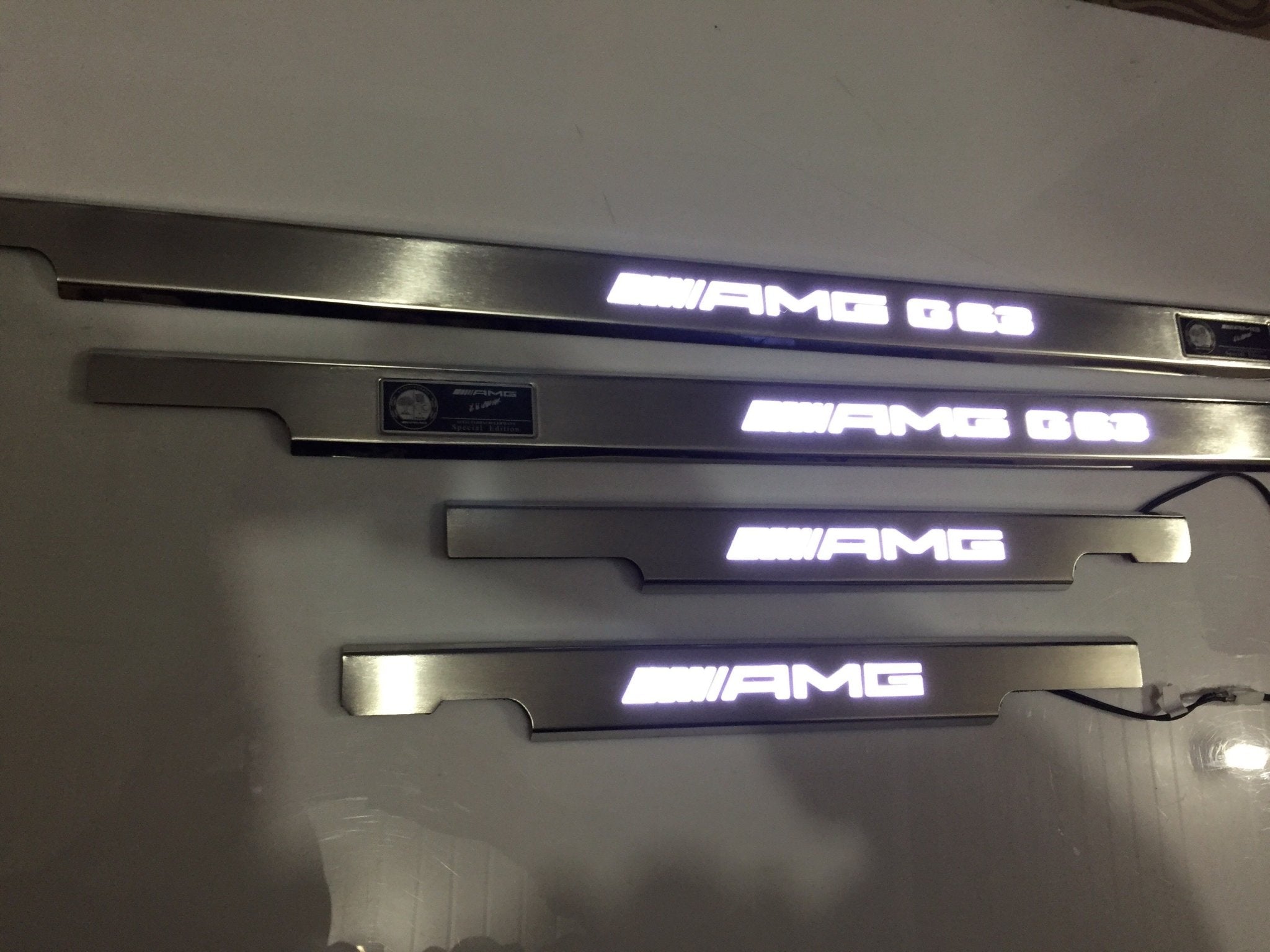 AMG G63 LED Illuminated Door Sills 4 or 5 pcs for Mercedes-Benz G-Class W463 - Custom Class