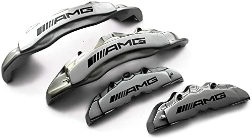 AMG Grey Disc Caliper Covers 4 pcs Set for Mercedes-Benz G-Wagon W463 from Custom Class, made of fiberglass reinforced plastic.