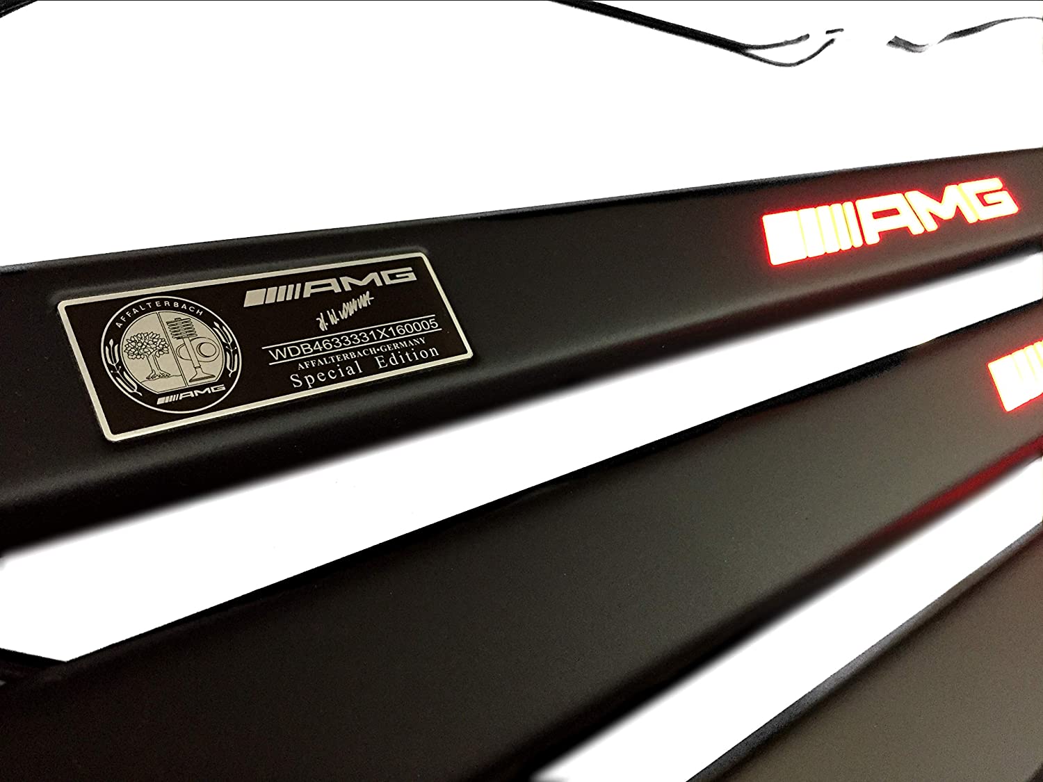 AMG Door Sills with Orange LEDs 4 or 5 pcs for Mercedes-Benz W463 G-Class - Custom Class