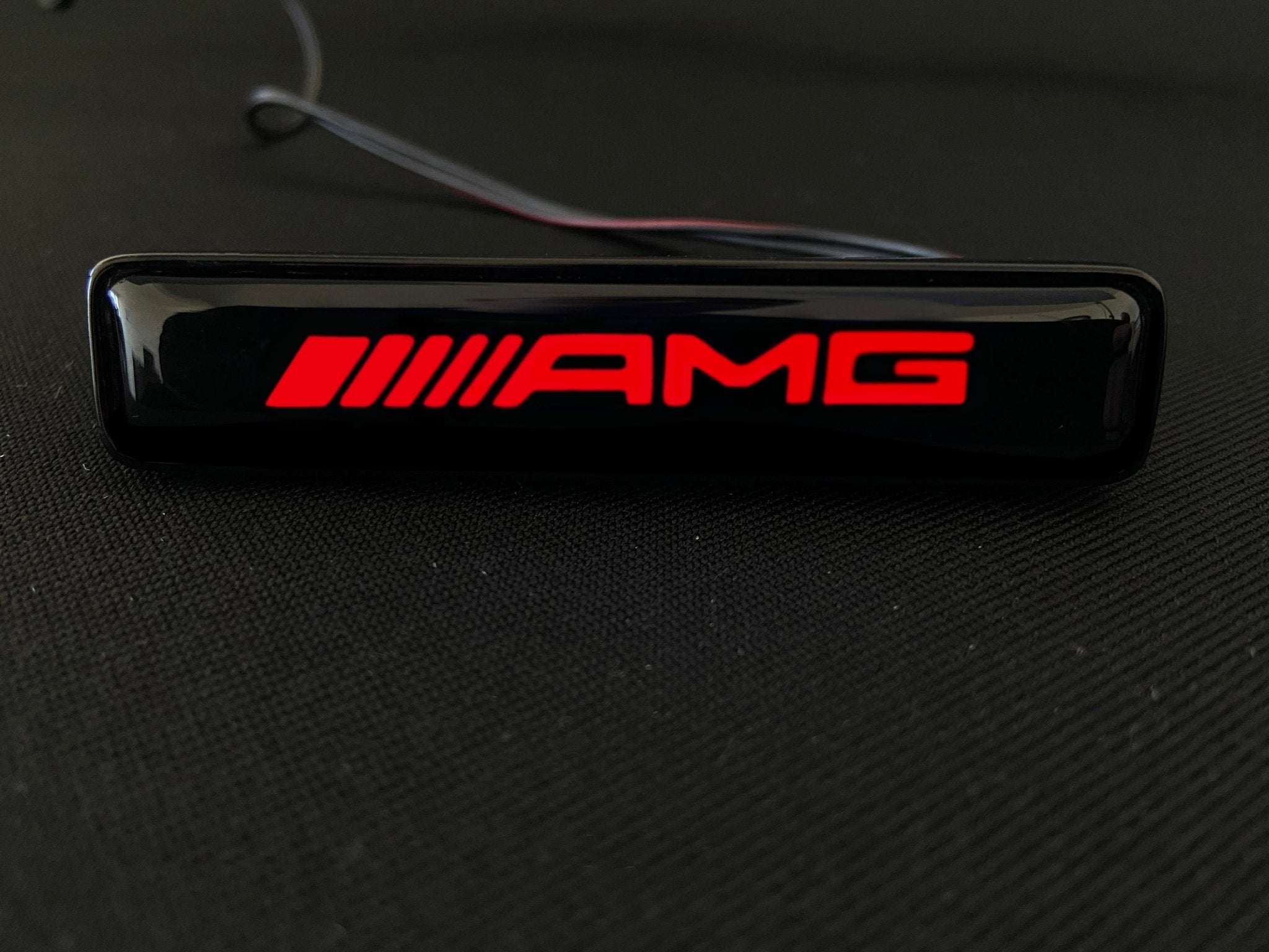 AMG Front Grille red LED Illuminated Logo Badge Emblem for Mercedes Benz G-Wagon G-Class W463 W463A W465 - Custom Class
