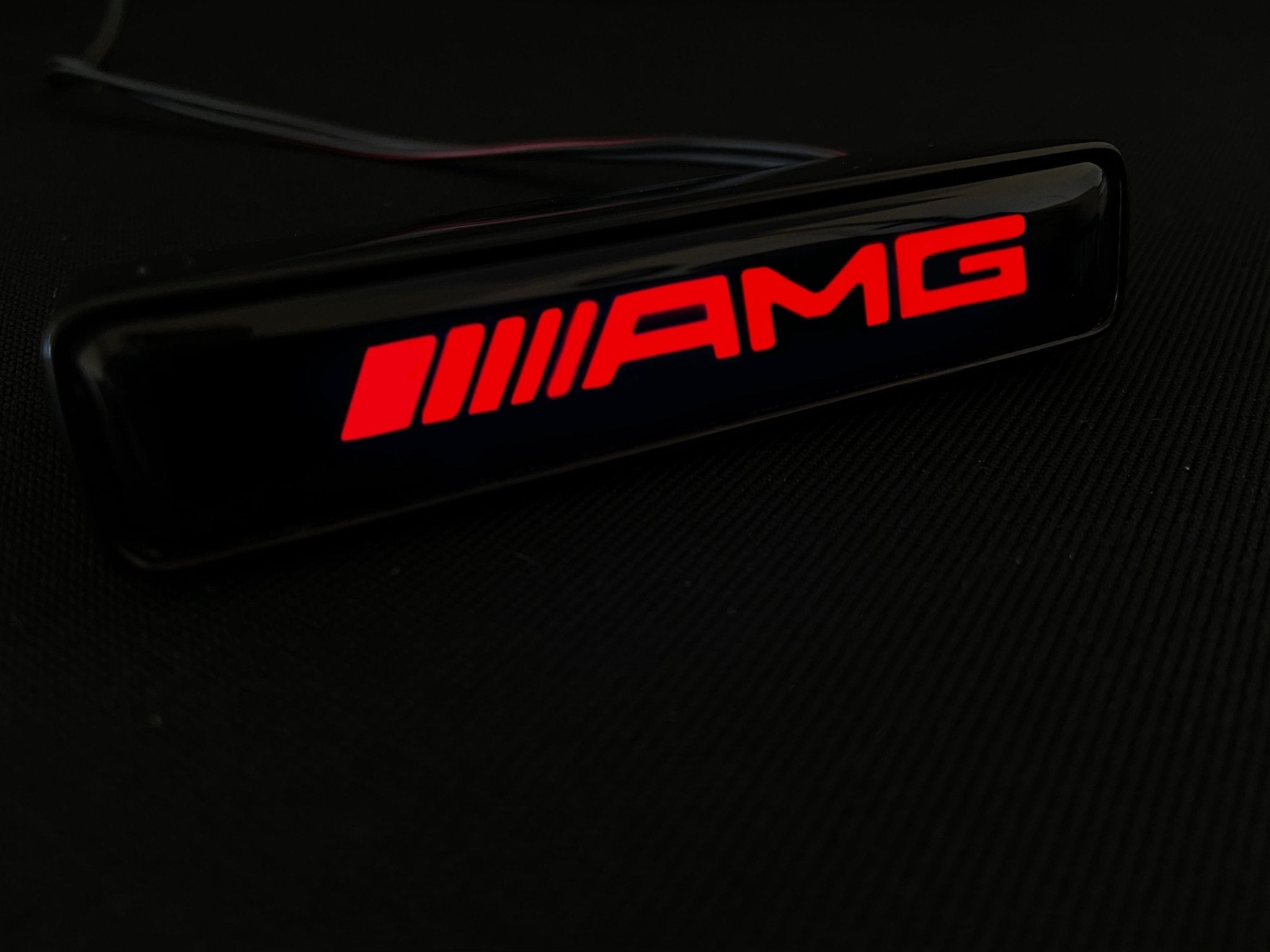 AMG Front Grille red LED Illuminated Logo Badge Emblem for Mercedes Benz G-Wagon G-Class W463 W463A W465 - Custom Class