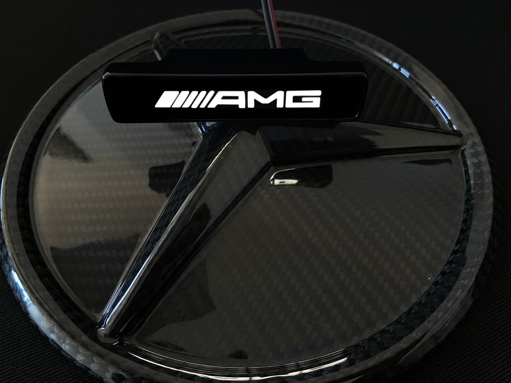 AMG style Front Grille white LED Illuminated Logo Badge Emblem for Mercedes Benz G-Wagon G-Class W463 W463A W464