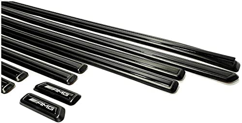 AMG style Side Black Piano Moldings INSERTIONS ONLY 10pc Set for Mercedes-Benz G-Wagon W463A G63 G500 - Custom Class