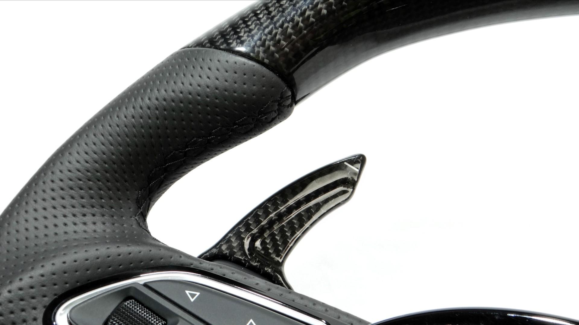 Audi A4 S4 A5 S5 Q5 SQ5 Q7 RS5 RS6 Steering Wheel Carbon Leather - Custom Class