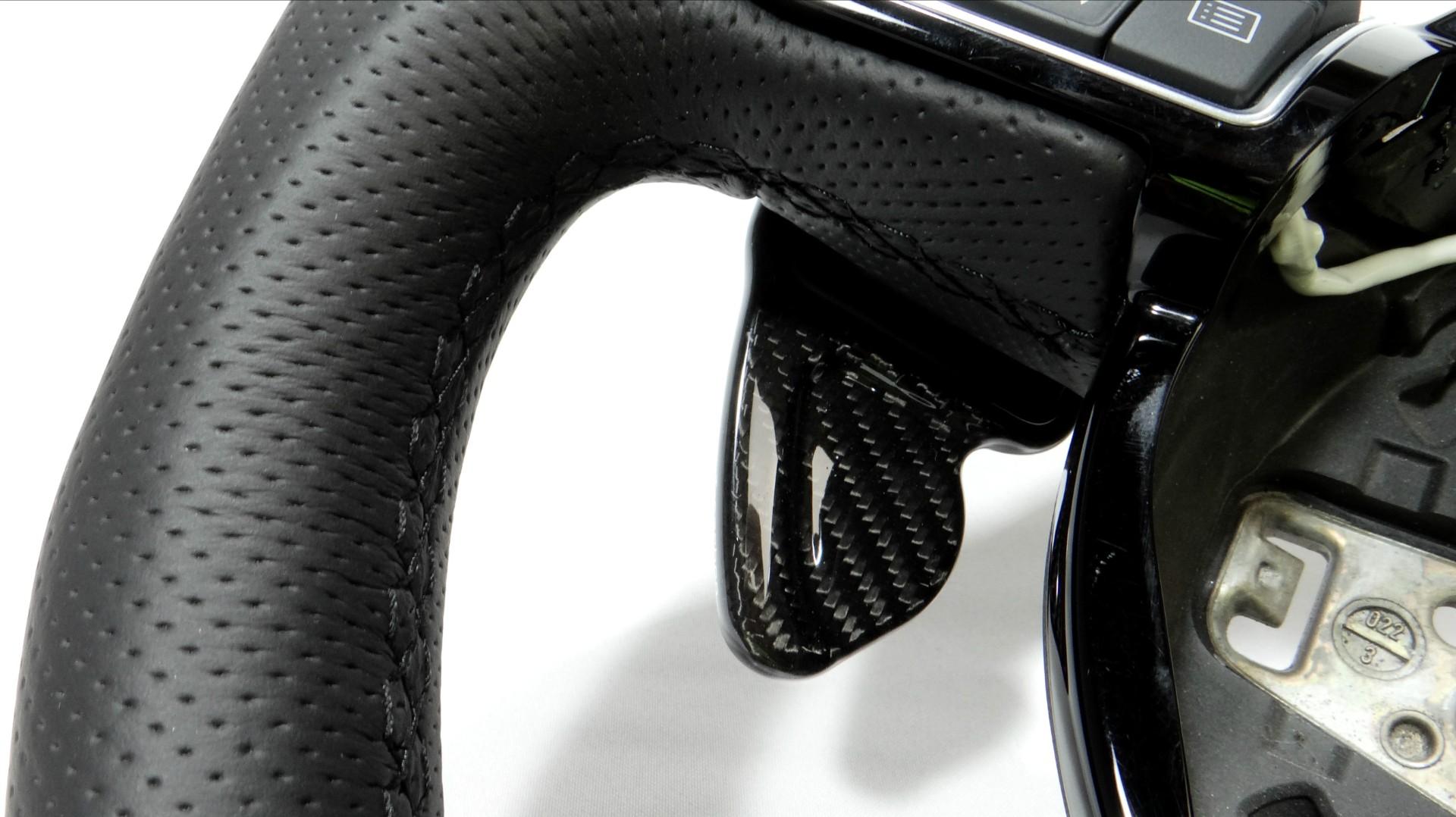 Audi A4 S4 A5 S5 Q5 SQ5 Q7 RS5 RS6 Steering Wheel Carbon Leather - Custom Class