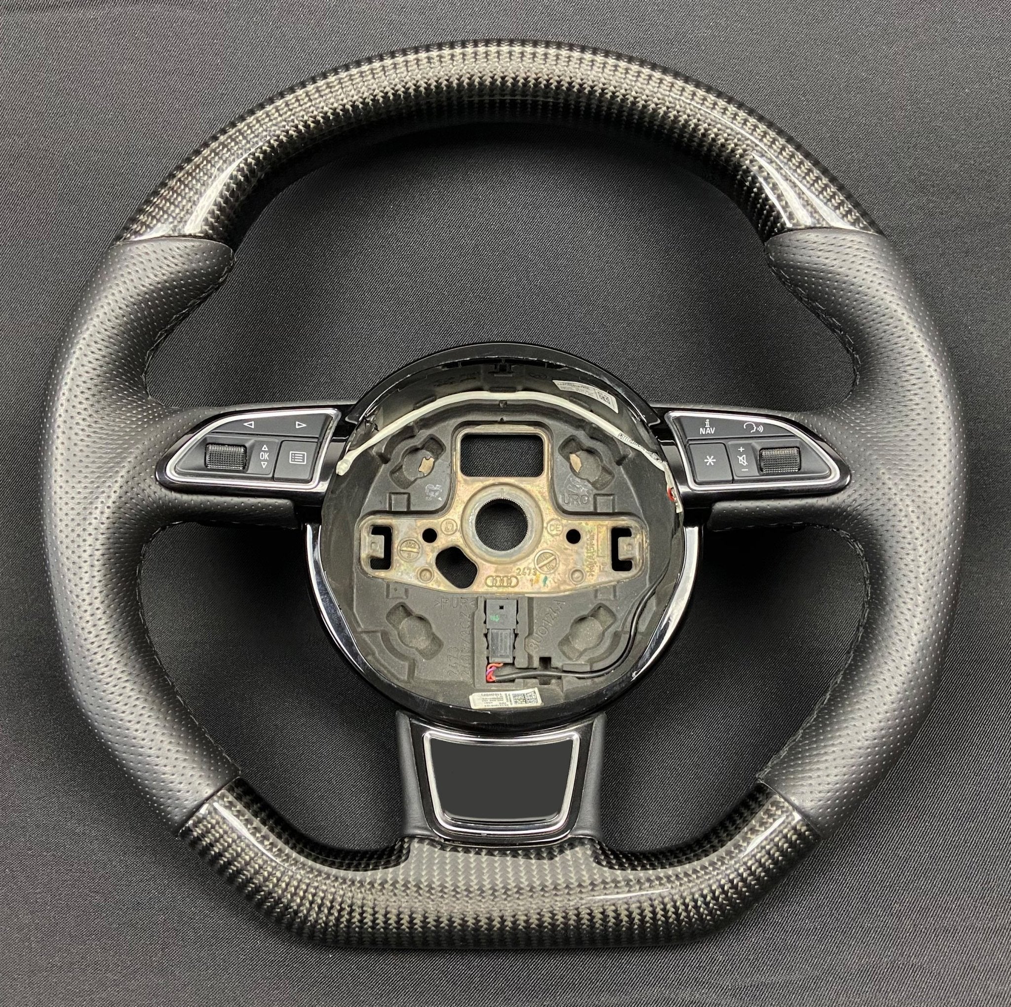 Audi A6 A7 A8 Steering Wheel Carbon Leather - Custom Class