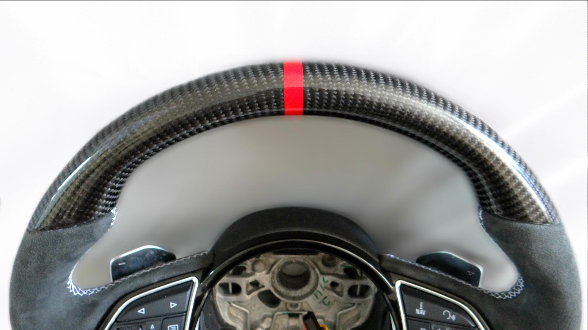 Audi A6 S6 A7 S7 A8 S8 Steering Wheel Carbon Alcantara - Custom Class