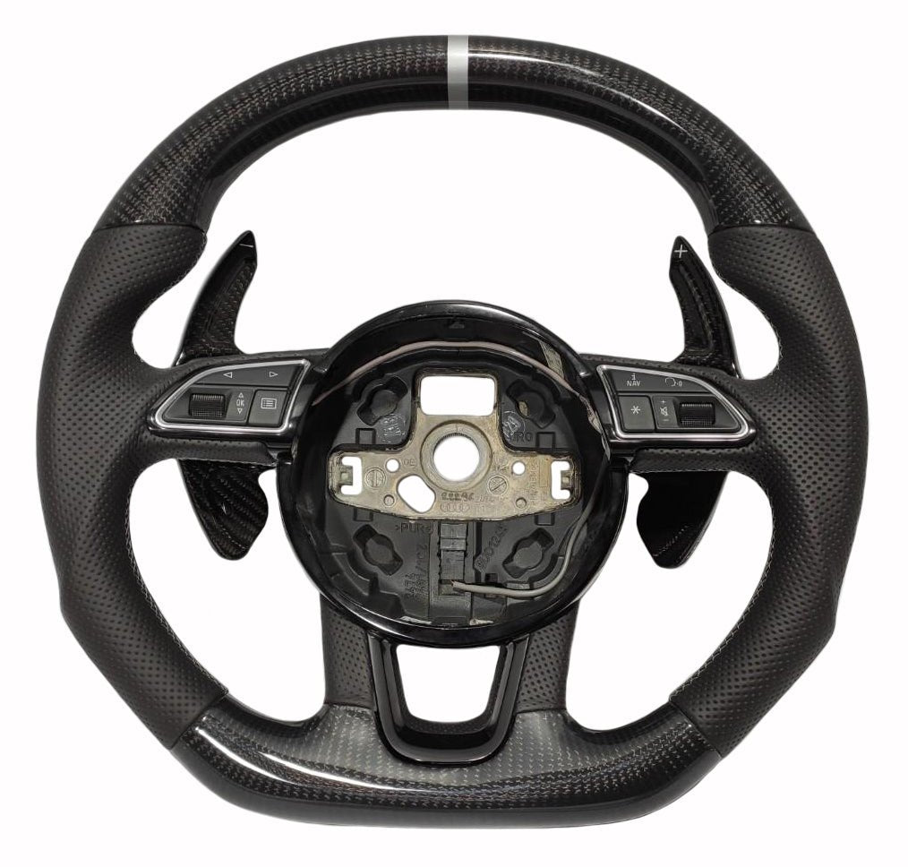 Audi Q5 SQ5 Q7 A1 A3 SQ7 Steering Wheel Carbon Leather - Custom Class