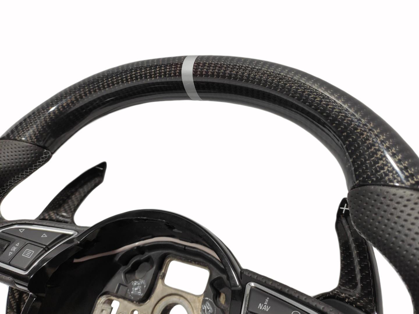 Audi Q5 SQ5 Q7 A1 A3 SQ7 Steering Wheel Carbon Leather - Custom Class