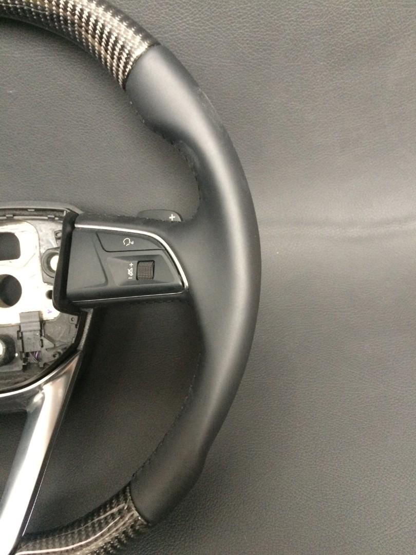 Audi Q7 Steering Wheel Carbon Leather - Custom Class