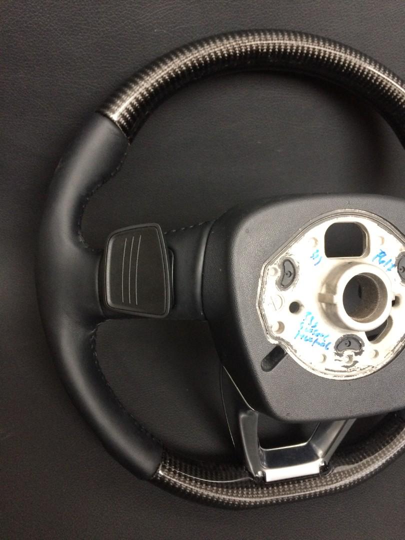 Audi Q7 Steering Wheel Carbon Leather - Custom Class