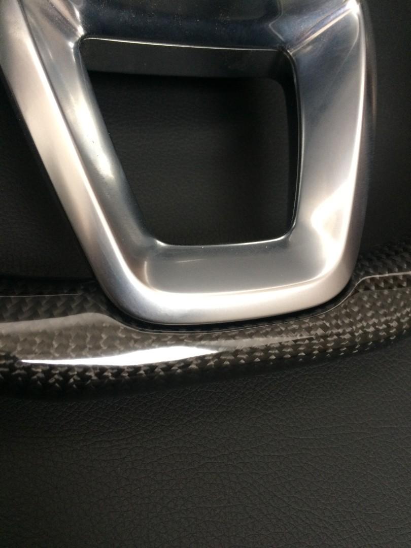 Audi Q7 Steering Wheel Carbon Leather - Custom Class