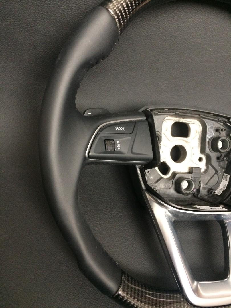 Audi Q7 Steering Wheel Carbon Leather - Custom Class