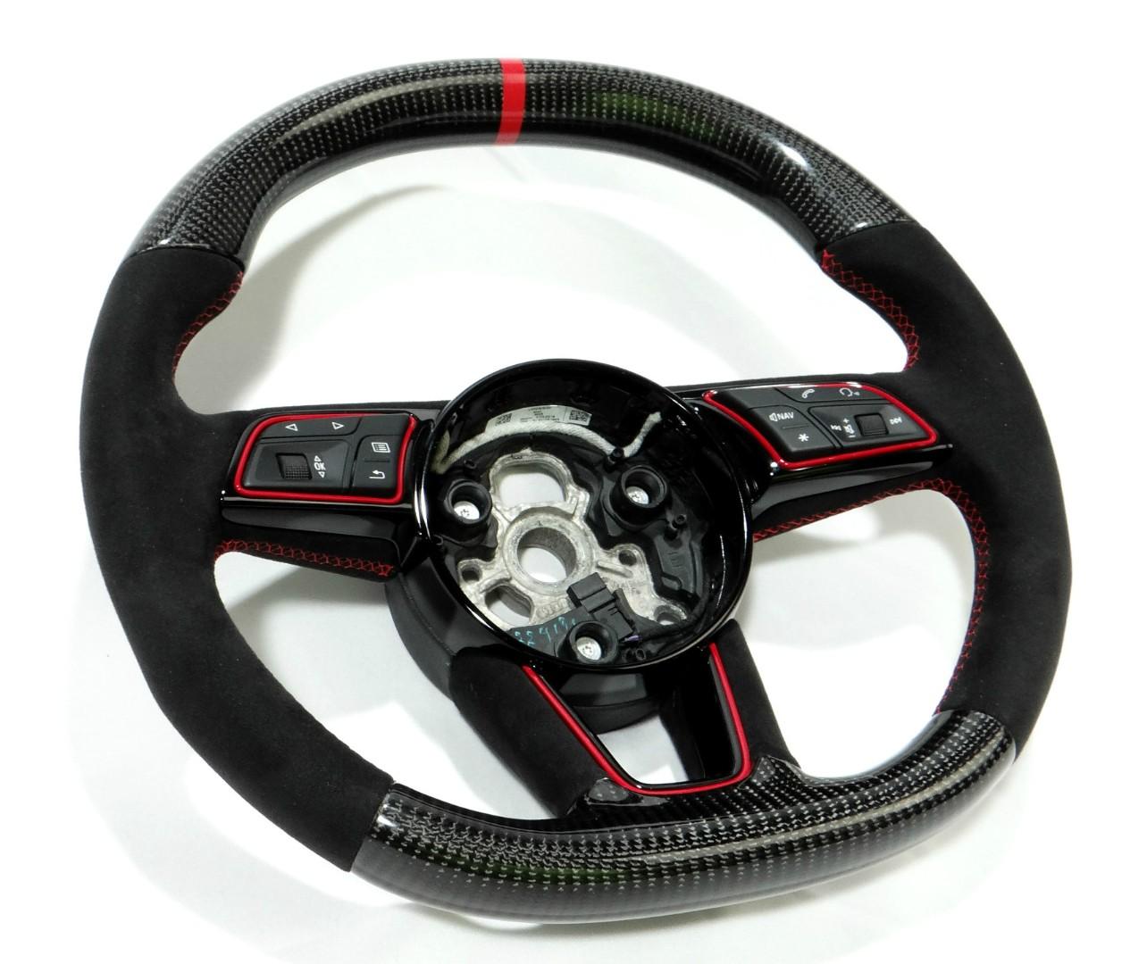 Audi RS4 RS5 RS3 S3 S4 S5 A5 A4 Steering Wheel Carbon Alcantara - Custom Class