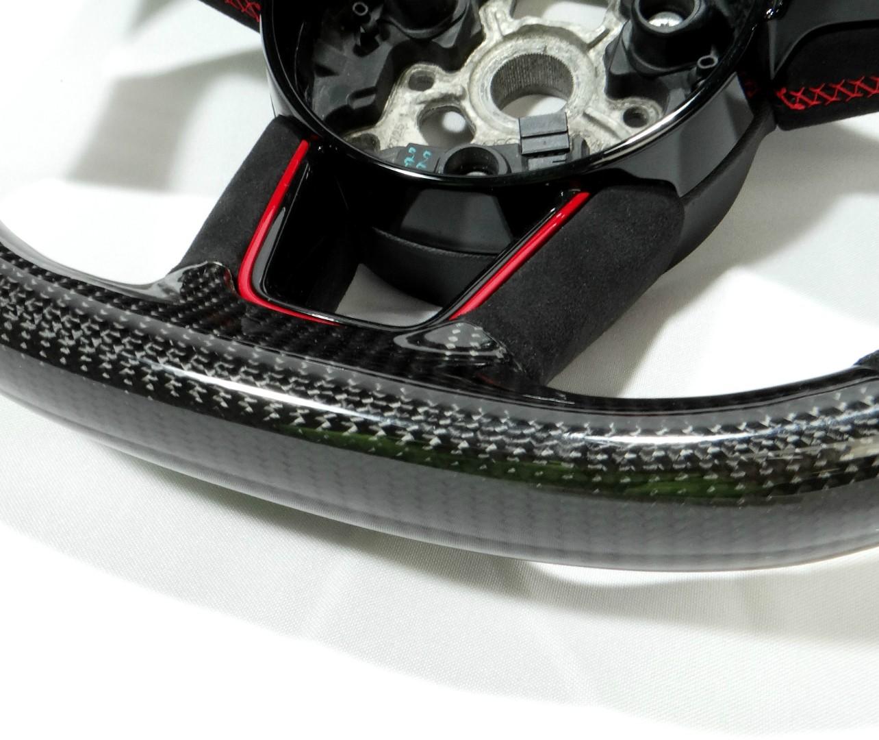 Audi RS4 RS5 RS3 S3 S4 S5 A5 A4 Steering Wheel Carbon Alcantara - Custom Class