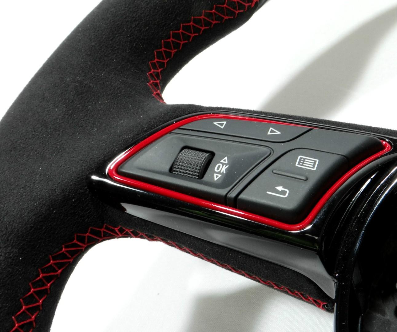 Audi RS4 RS5 RS3 S3 S4 S5 A5 A4 Steering Wheel Carbon Alcantara - Custom Class