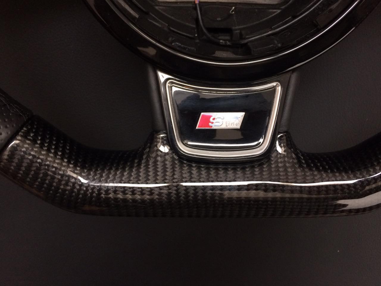 Audi RS6 RS4 RS5 RS7 SQ5 S4 S5 Steering Wheel Carbon Leather - Custom Class