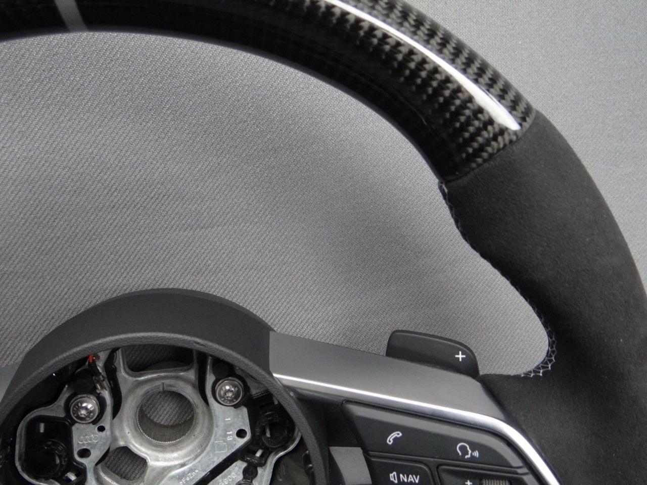 Audi TT R8 Steering Wheel Carbon Alcantara - Custom Class