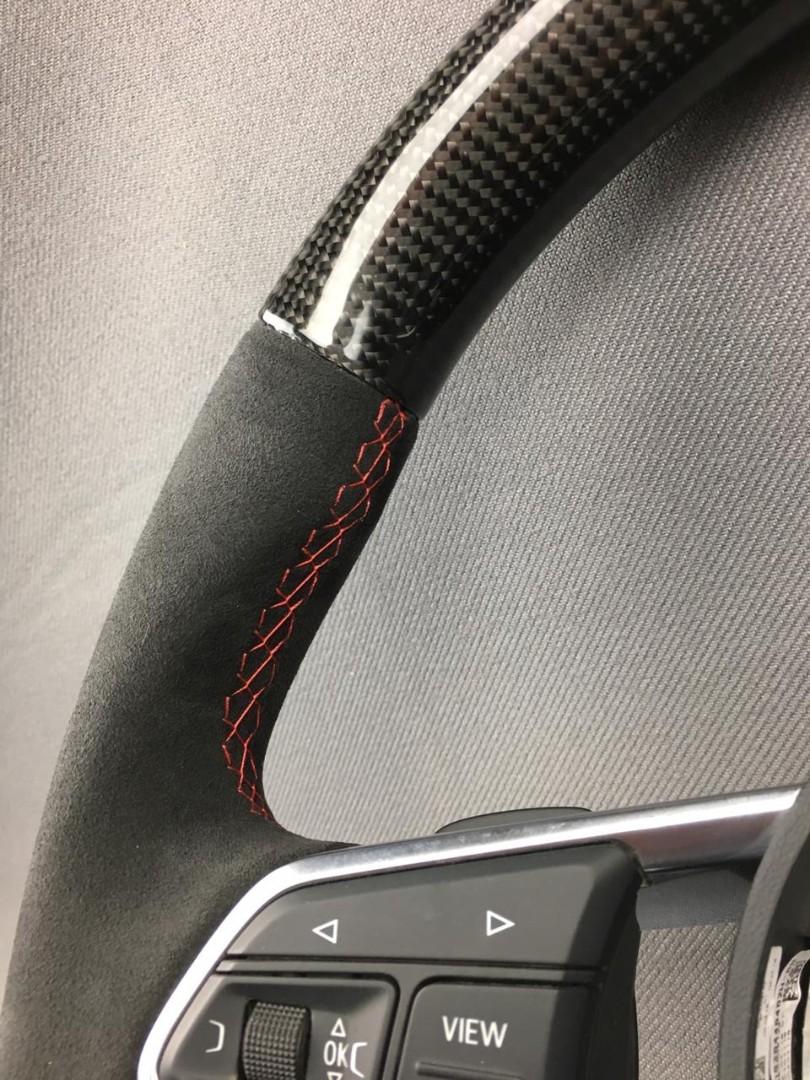 Audi TT RS R8 2015+ S Line Steering Wheel Carbon Alcantara - Custom Class