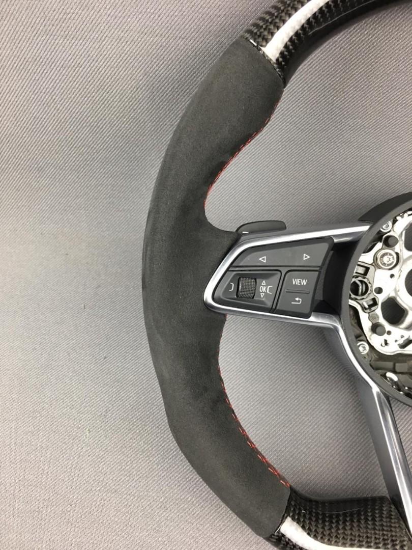 Audi TT RS R8 2015+ S Line Steering Wheel Carbon Alcantara - Custom Class