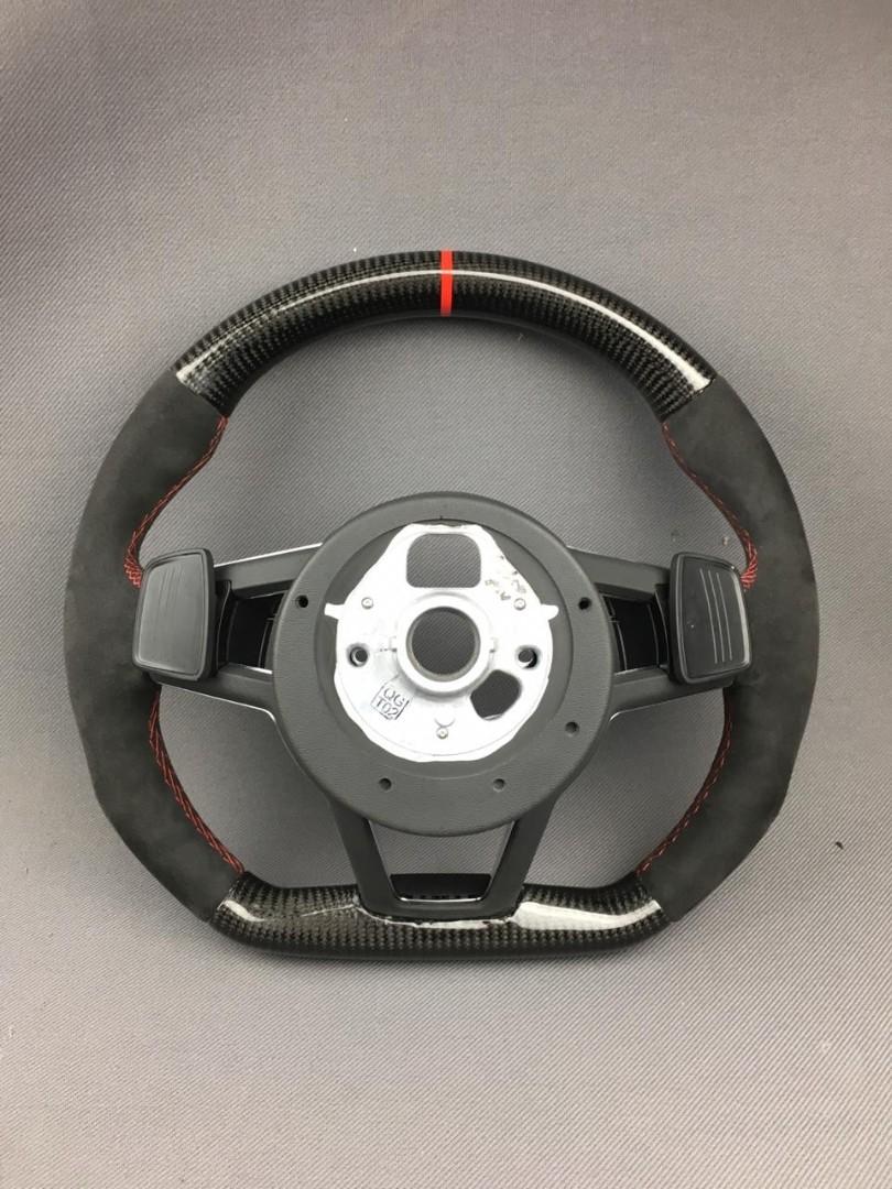Audi TT RS R8 2015+ S Line Steering Wheel Carbon Alcantara - Custom Class
