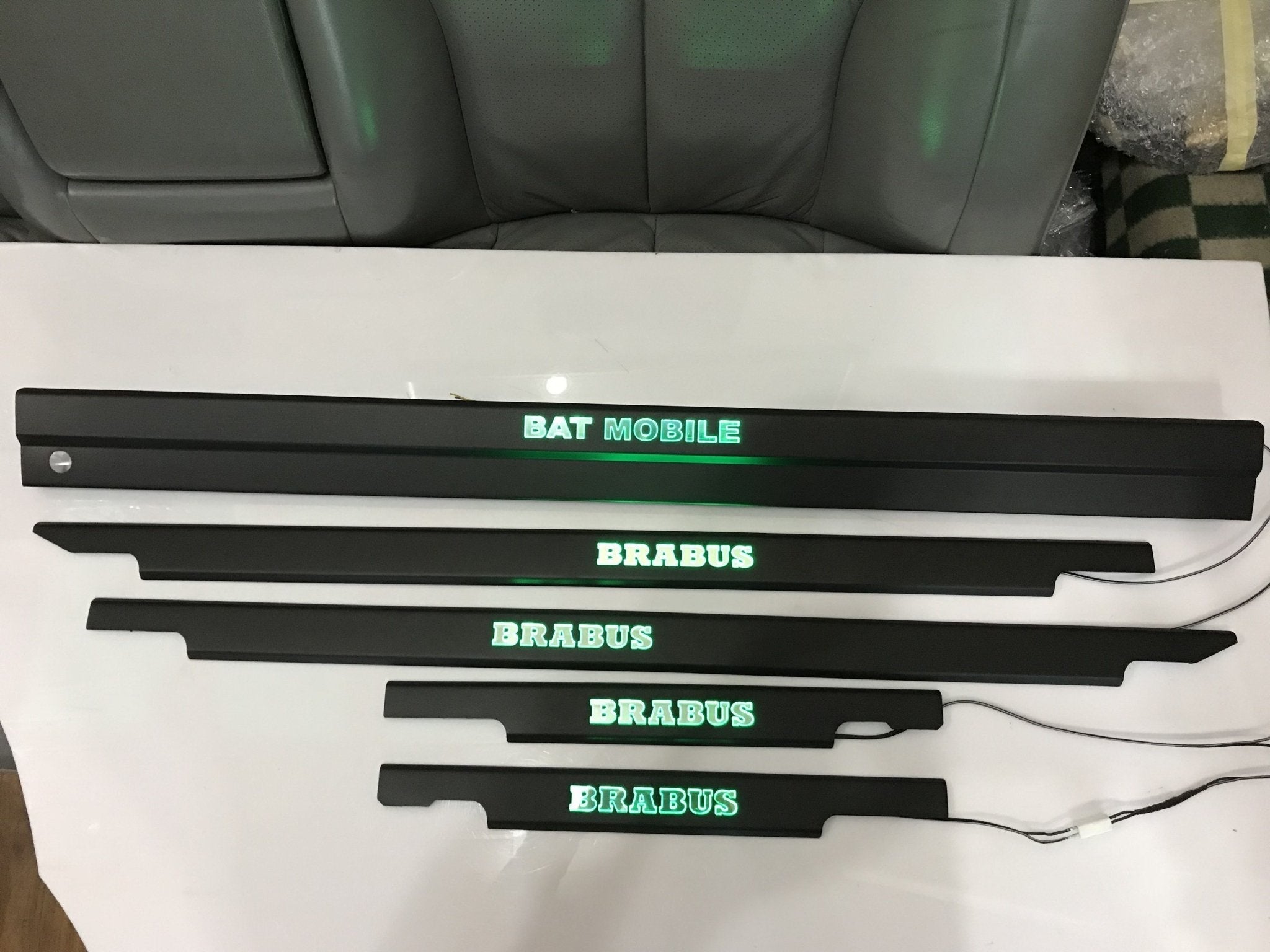 Bat Mobile Brabus LED Illuminated Door Sills 4 or 5 pcs for Mercedes-Benz G-Class W463 - Custom Class