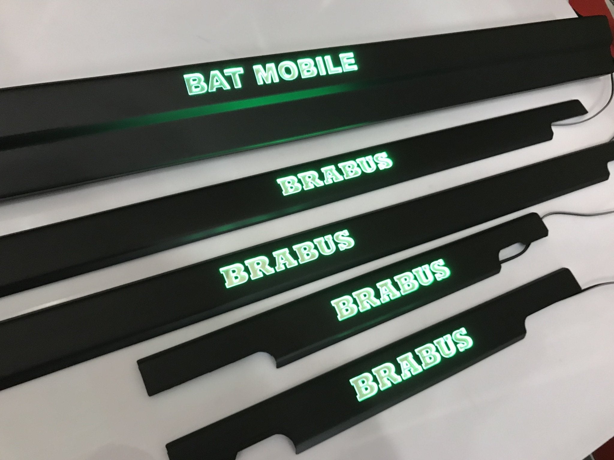 Bat Mobile Brabus LED Illuminated Door Sills 4 or 5 pcs for Mercedes-Benz G-Class W463 - Custom Class