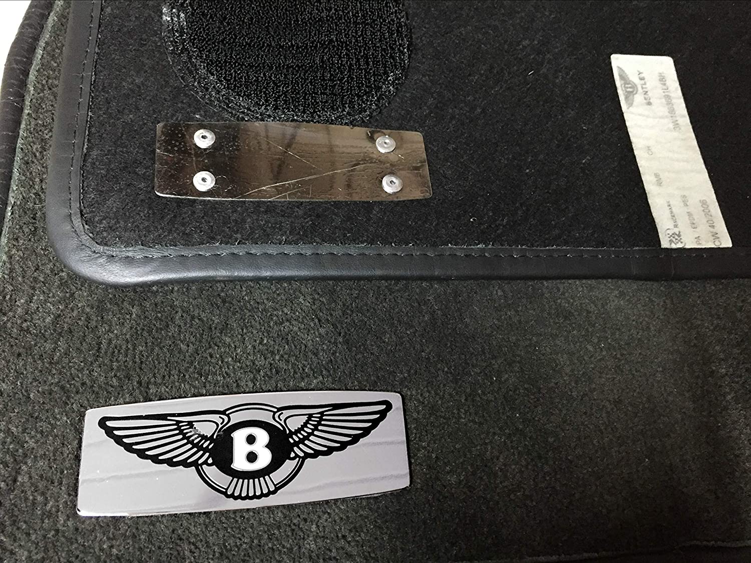Bentley Any Model Metal Chrome Glossy Floor mats Badges Emblems Logo 2 pcs - Custom Class