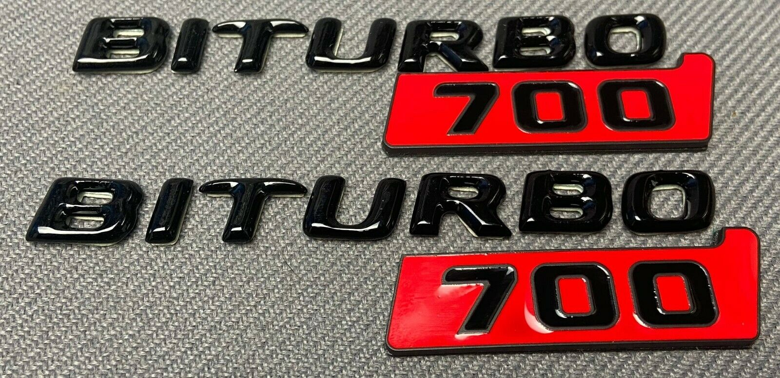 Biturbo 700 Metal Emblem Logo Badges Set for Mercedes W463 W463A W465 G-Wagon - Custom Class