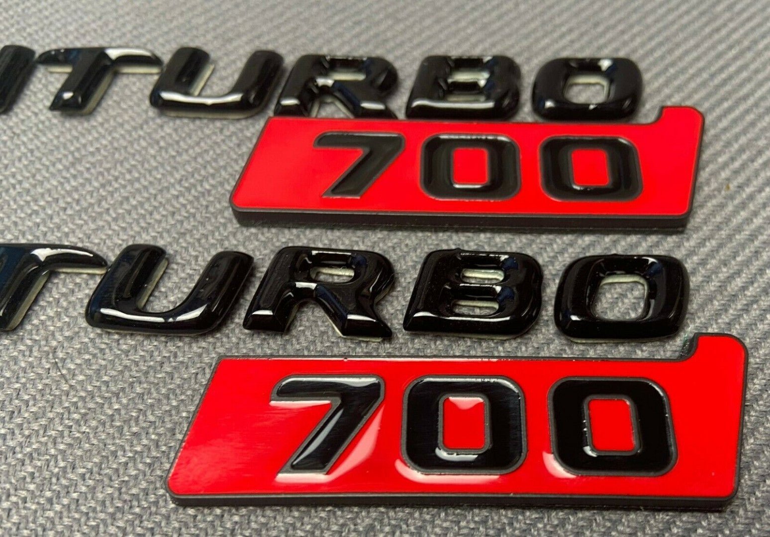 Biturbo 700 Metallic Emblem Logo Badges 16 pcs Set for Mercedes W463 W463A G-Wagon