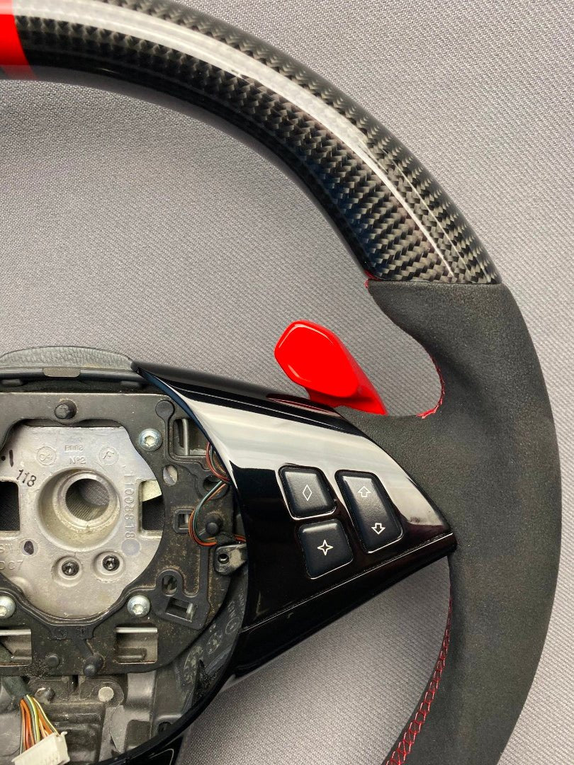 BMW E60 E63 E61 Steering Wheel Carbon Alcantara - Custom Class