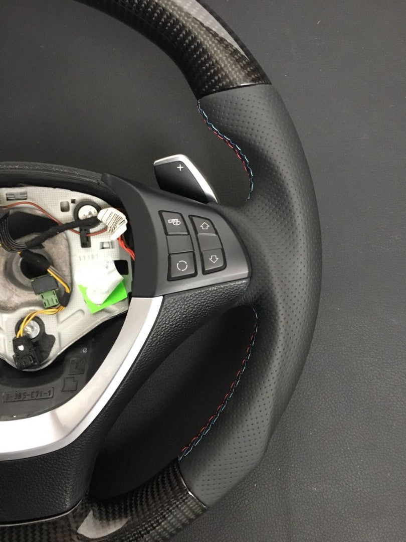 BMW E70 E71 Steering Wheel Carbon Leather M-pack - Custom Class