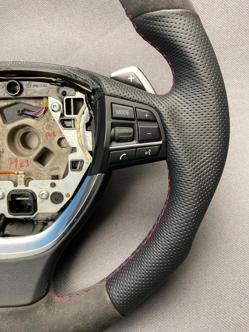 BMW F10 F01 Steering Wheel Alcantara Carbon - Custom Class